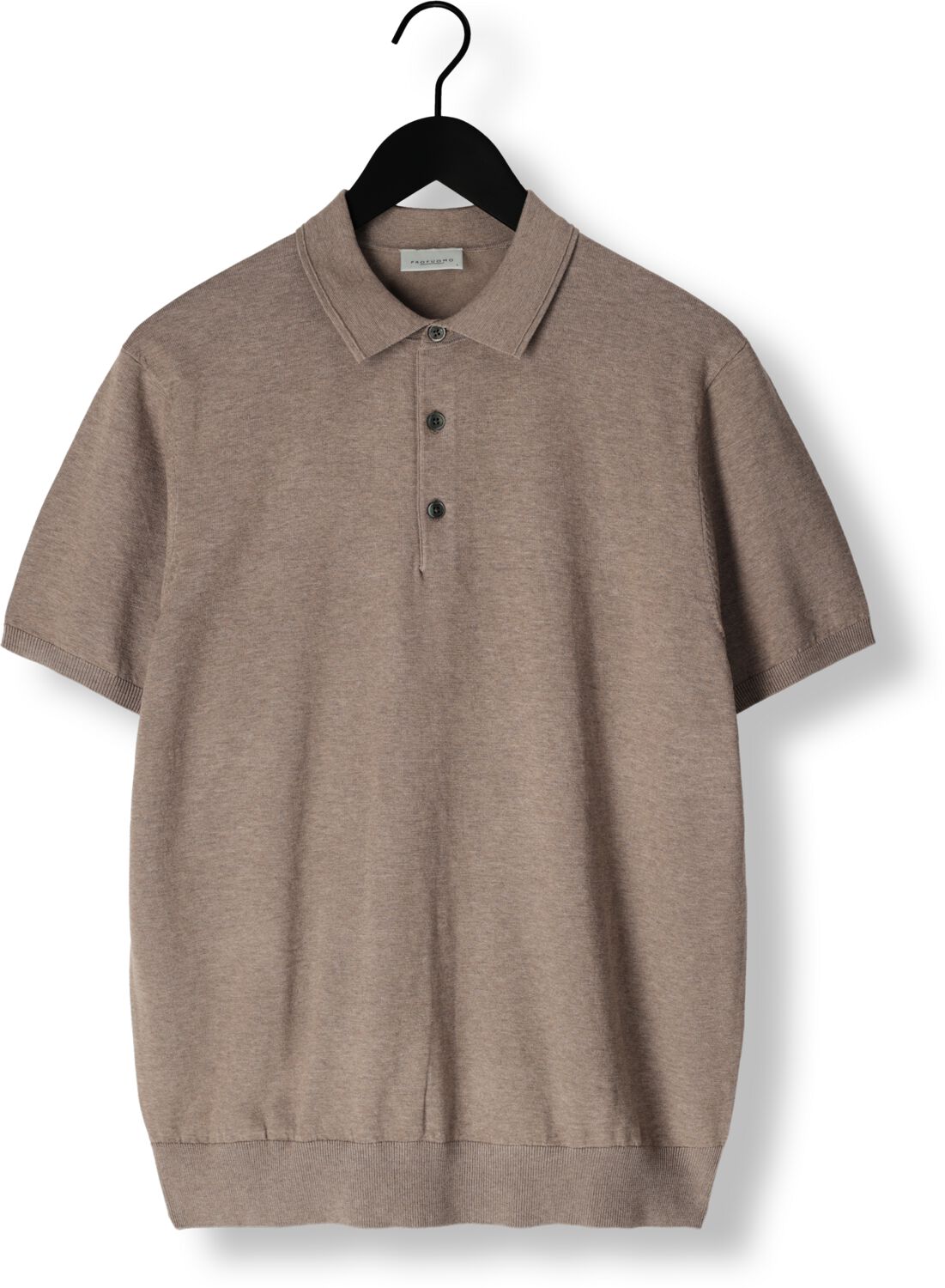 PROFUOMO Heren Polo's & T-shirts Polo Short Sleeve Beige