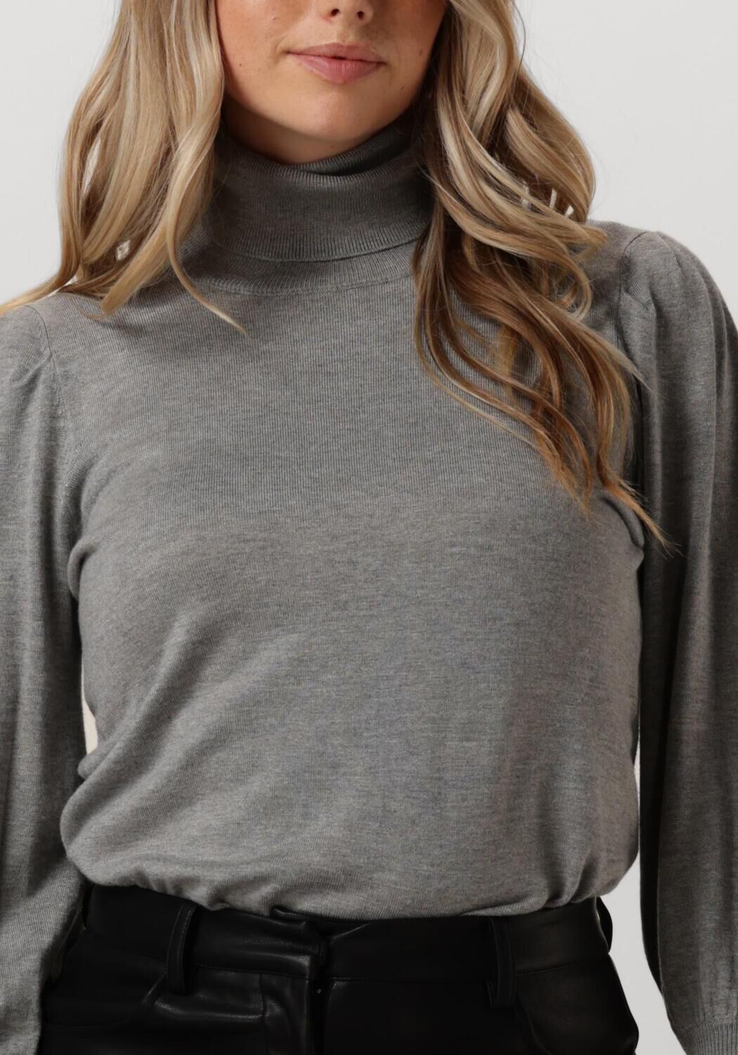 NOTRE-V Dames Truien & Vesten Basic Knit Blouse Grijs