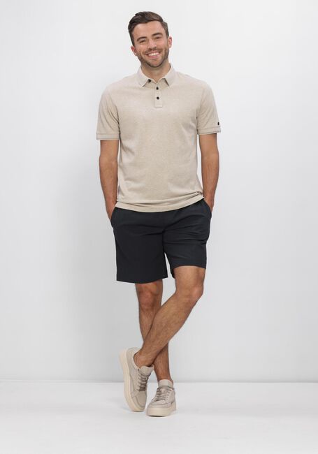 Zand CAST IRON Polo SHORT SLEEVE POLO SLIM FIT POPCORN JERSEY MELANGE - large