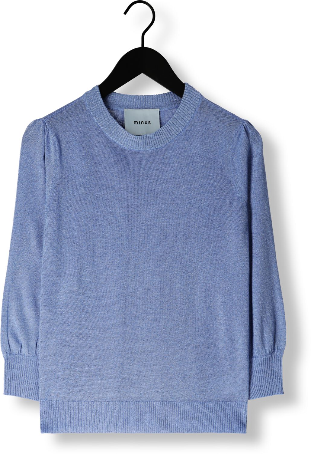 MINUS Dames Truien & Vesten Mersin Metallic Knit T-shirt Blauw