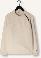 Beige CAST IRON Trui LONG SLEEVE R-NECK JACQUARD WAFFLE COTTON BLEND Beige CAST IRON Trui LONG SLEEVE R-NECK JACQUARD WAFFLE COTTON BLEND - medium