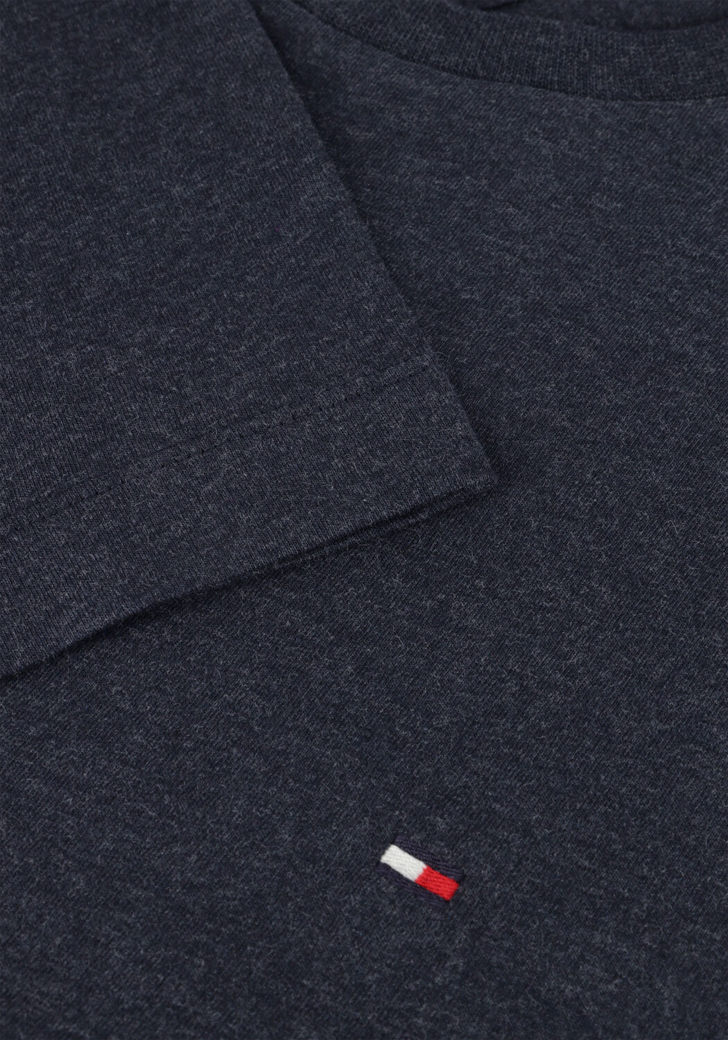 Donkerblauwe TOMMY HILFIGER T-shirt ESSENTIAL REG FIT HEATHER TEE - large