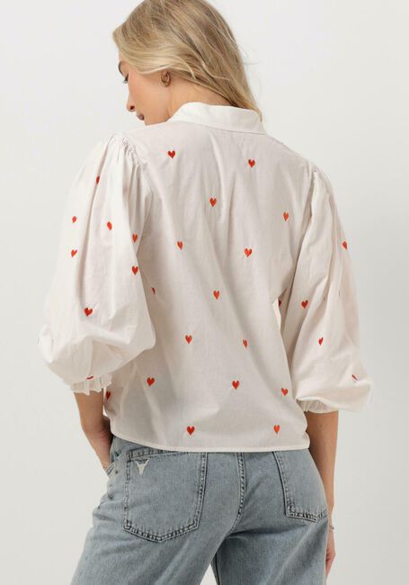 Witte YDENCE Blouses BLOUSE CINDY HEARTS - large