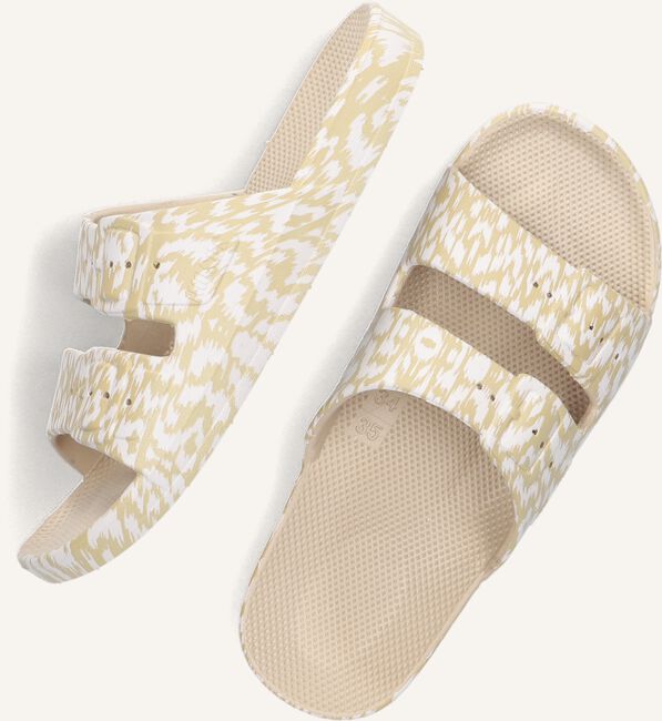 Beige Freedom Moses Slippers IKAT Beige Freedom Moses Slippers IKAT - large