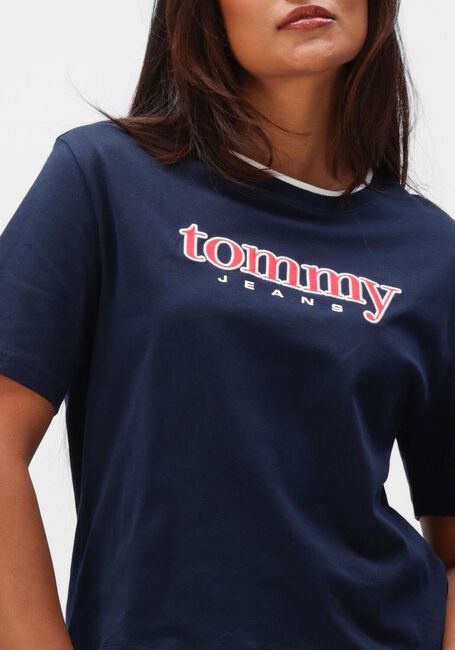 Donkerblauwe TOMMY JEANS T-shirt TJW BXY TOMMY APPLIQUE SS TEE - large
