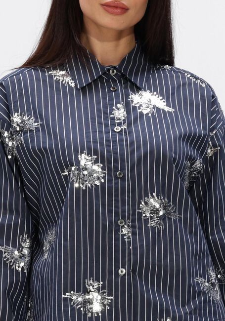 Blauwe NUKUS Blouses TESSA BLOUSE PAILLET - large