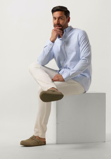 Lichtblauwe SCOTCH & SODA Casual overhemd ESSENTIALS - ORGANIC OXFORD REGULAR FIT SHIRT - large