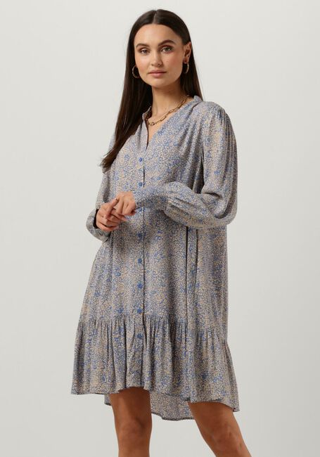 Lichtblauwe SECOND FEMALE Mini jurk GIOIA MINI DRESS - large