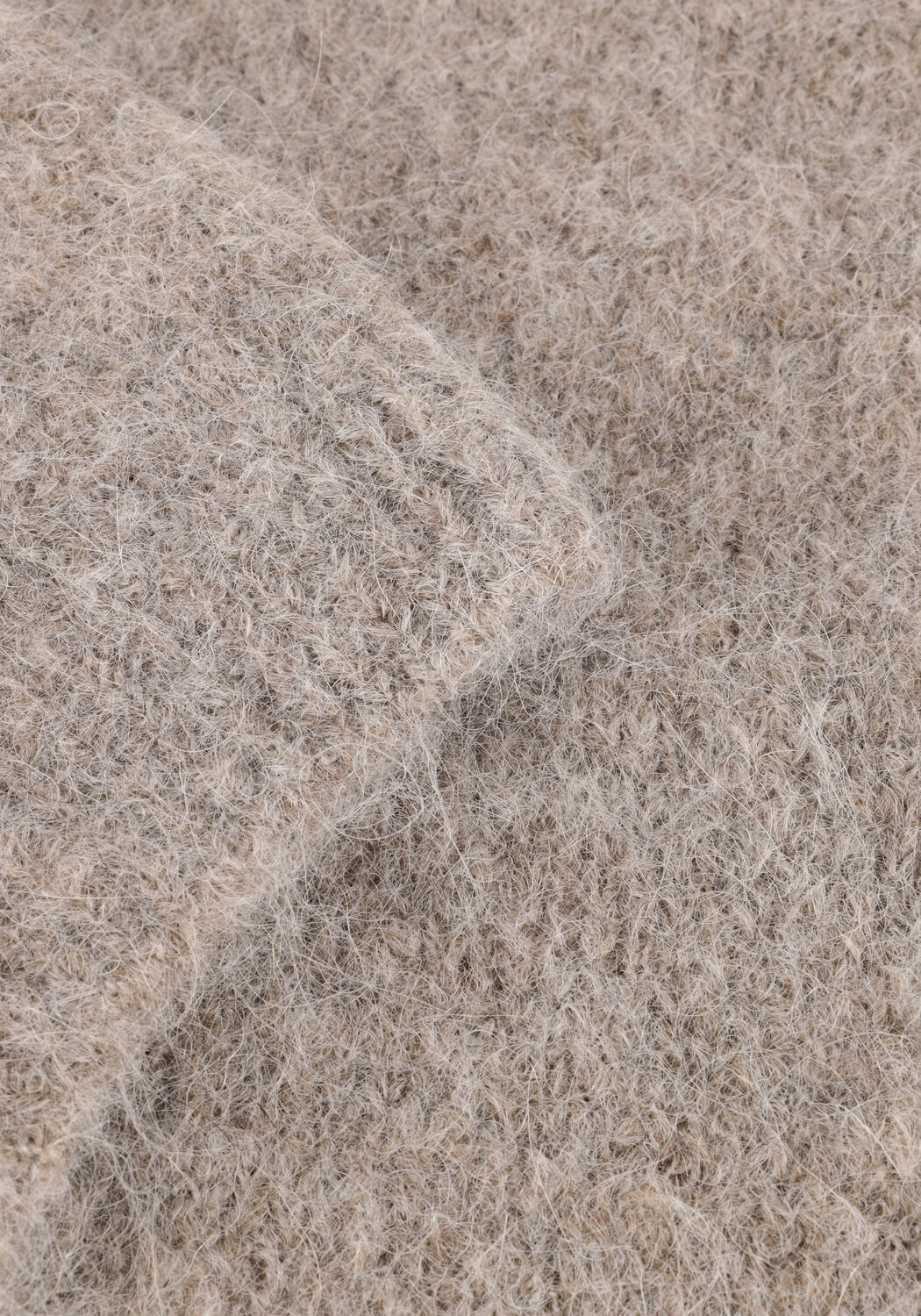 Grijze SELECTED WOMEN Trui SLFGABELLA LS KNIT O-NECK CAMP - large