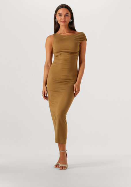 Khaki EDITED Midi jurk ROBINIA DRESS - large