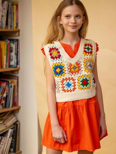 Oranje STREET CALLED MADISON Mini jurk JENA - large