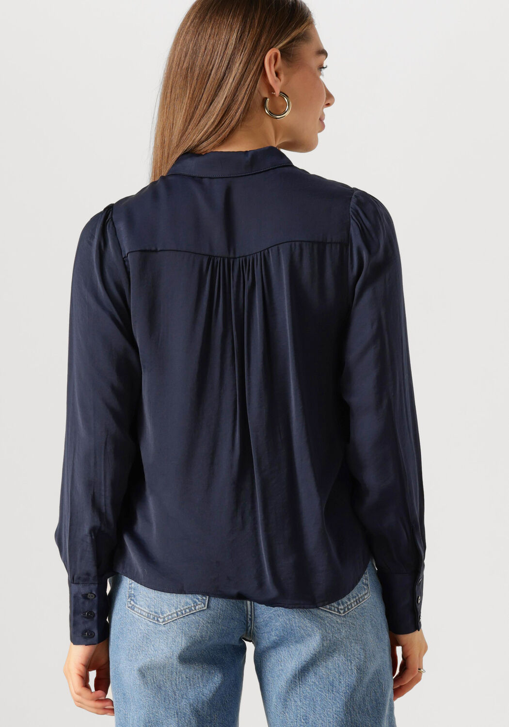 MSCH COPENHAGEN Dames Blouses Mschviloah Maluca Donkerblauw