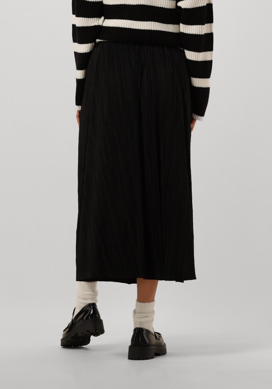zwarte selected femme plisse rok slfsimsa midi plisse skirt