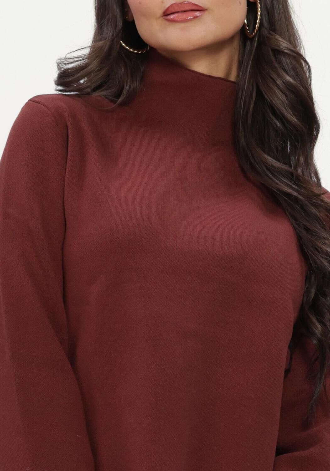 MINUS Dames Truien & Vesten Mslupi High Neck Knit Pullover Bordeaux