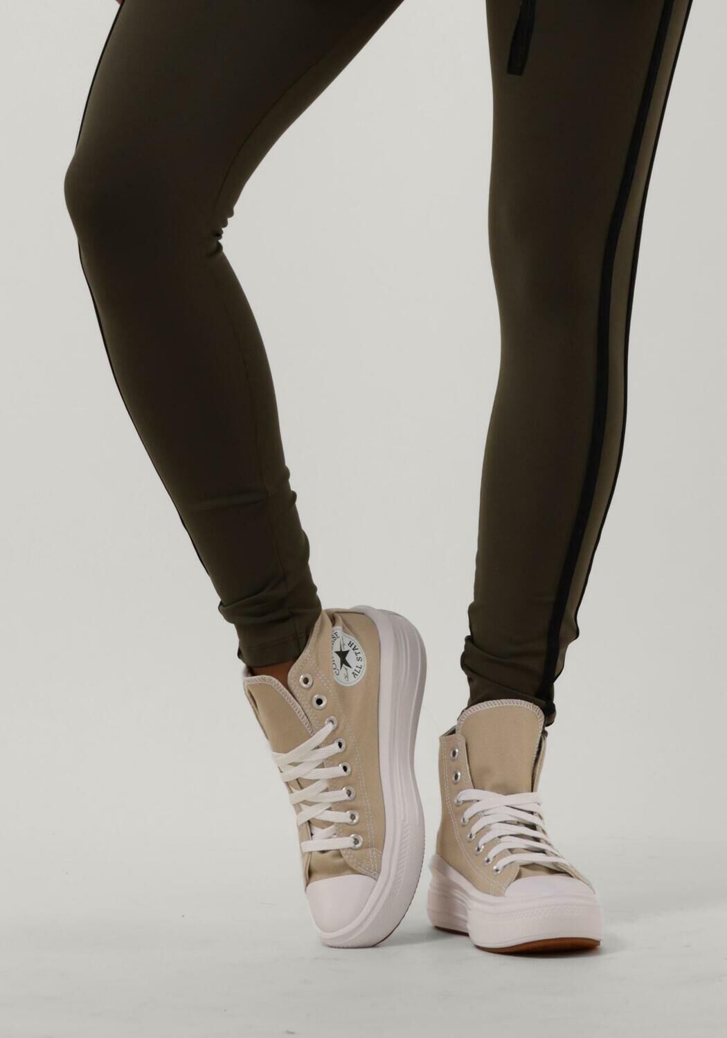 beige converse hoge sneaker chuck taylor all star move platform dames