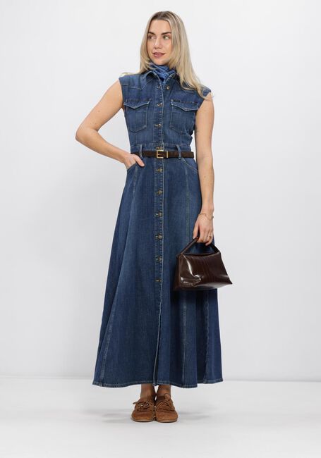 Blauwe LEE Midi jurk MAXI WESTERN DRESS 112376938 - large