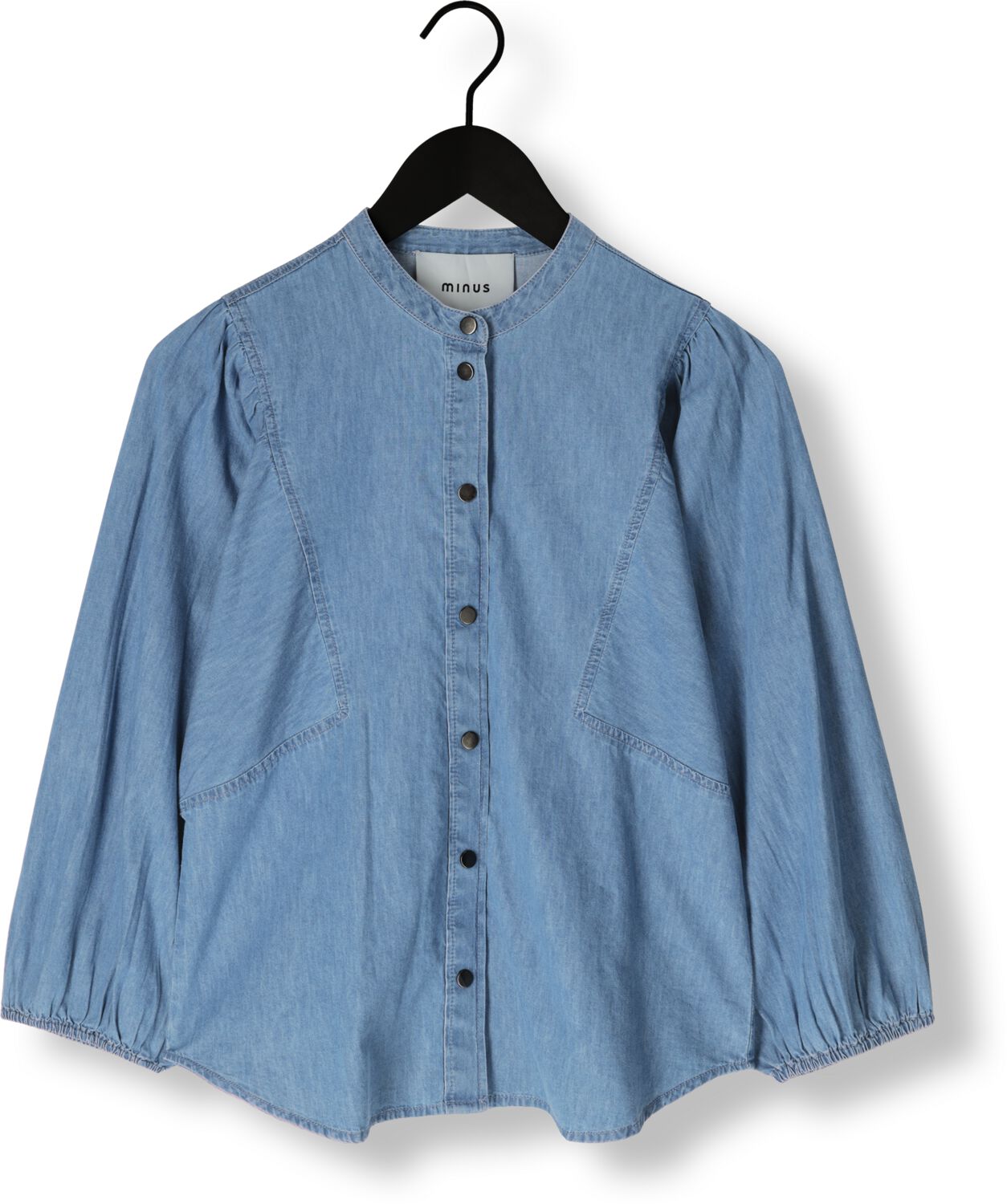 MINUS Dames Blouses Jasmene Shirt Blauw