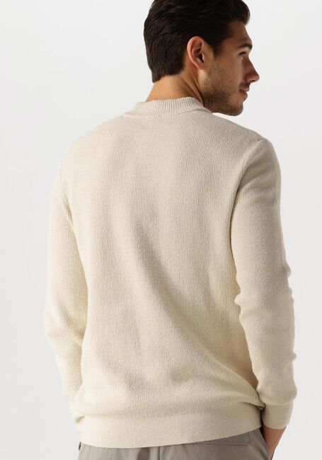 Beige CAST IRON Trui MOCK NECK FINE BOUCLE - large