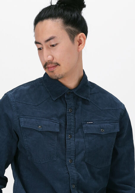 Blauwe G-STAR RAW Casual overhemd C436 - ESPER CORDUROY RFD- 330 - large