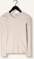 Beige SELECTED WOMEN Tops & T-shirts SLFANNA LS CREW NECK TEE STRIPE Beige SELECTED WOMEN Tops & T-shirts SLFANNA LS CREW NECK TEE STRIPE - medium