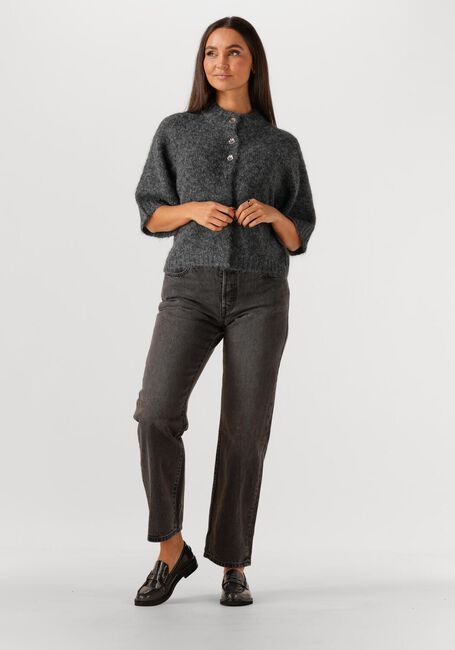 NEO NOIR BENUTA FLUFFY KNIT CARDIGAN - large