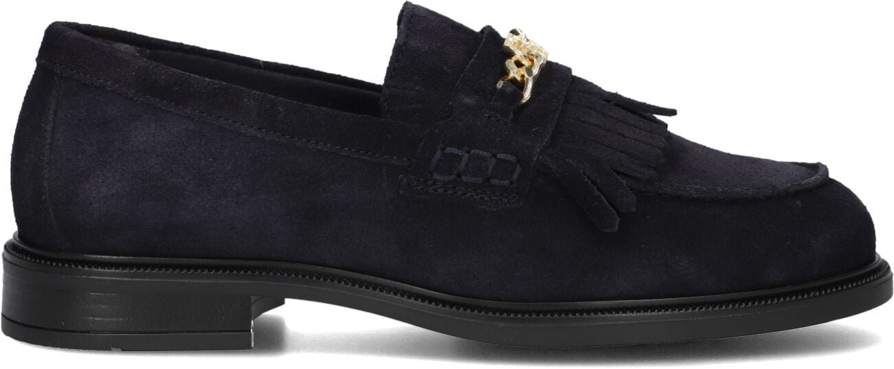 TOMMY HILFIGER Blauwe Loafers Th Chain Fringe Suede Loafer