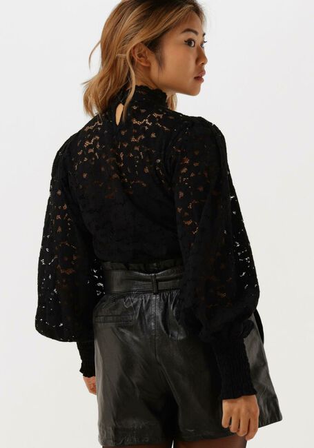 Zwarte ALIX THE LABEL Blouses LADIES KNITTED STRETCH LACE TOP - large