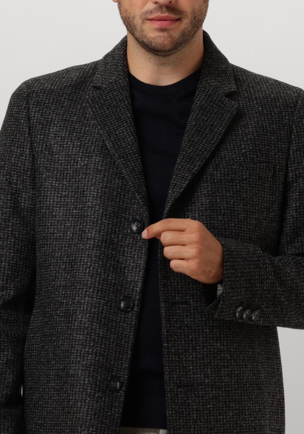 BOSS BLACK Heren Jassen H-hyde-j-244 Zwart