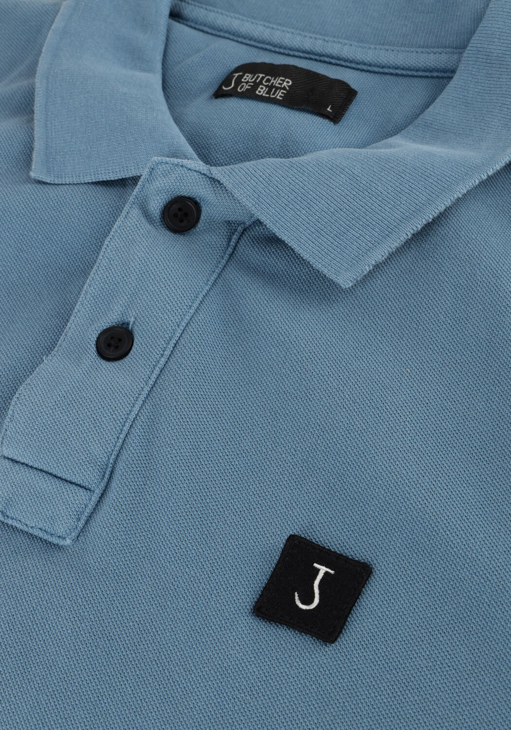 Blauwe BUTCHER OF BLUE Polo ARMY PIQUE POLO - large