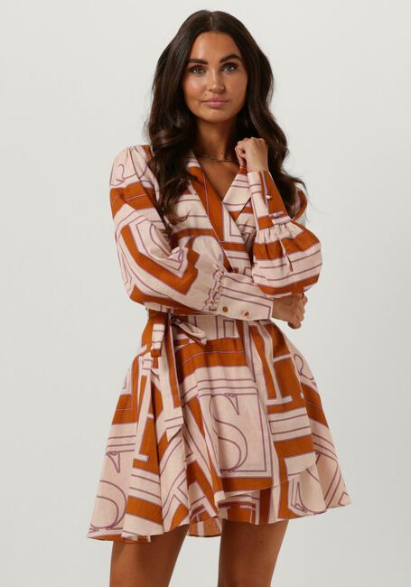 Cognac JOSH V Mini jurk MELODY - large