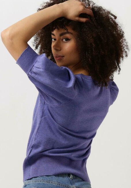 Paarse MINUS T-shirt LIVA KNIT TEE - large