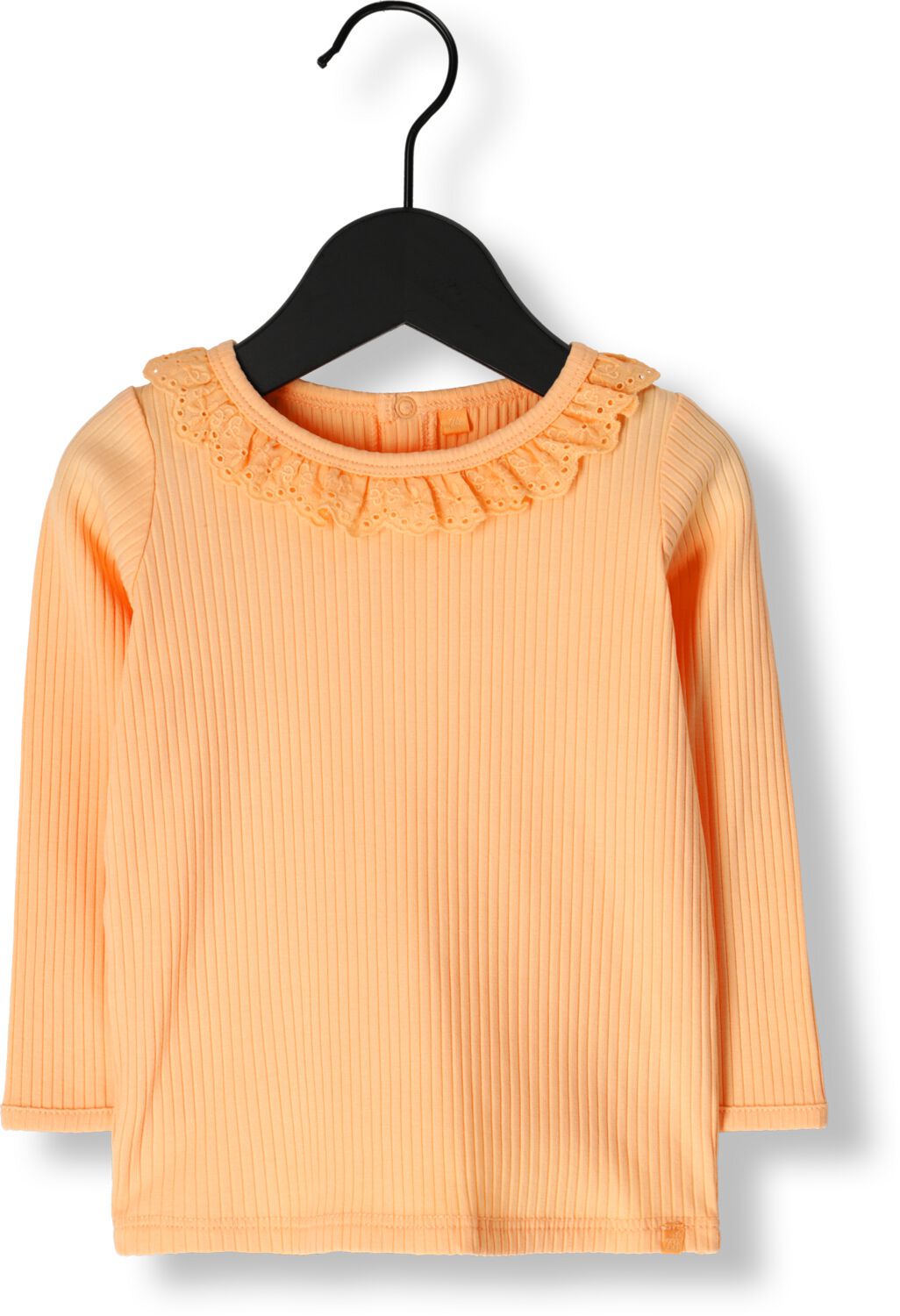Z8 newborn longsleeve Acadia met broderie en ruches zachtoranje