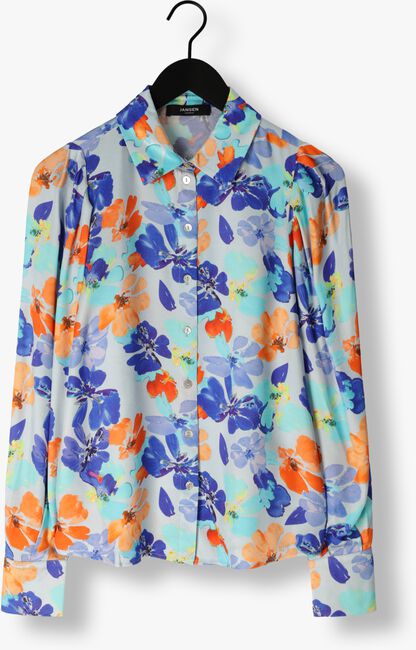 Roest JANSEN AMSTERDAM Blouse WP764 PRINTED BLOUSE LONG PUFFED SLEEVE - large