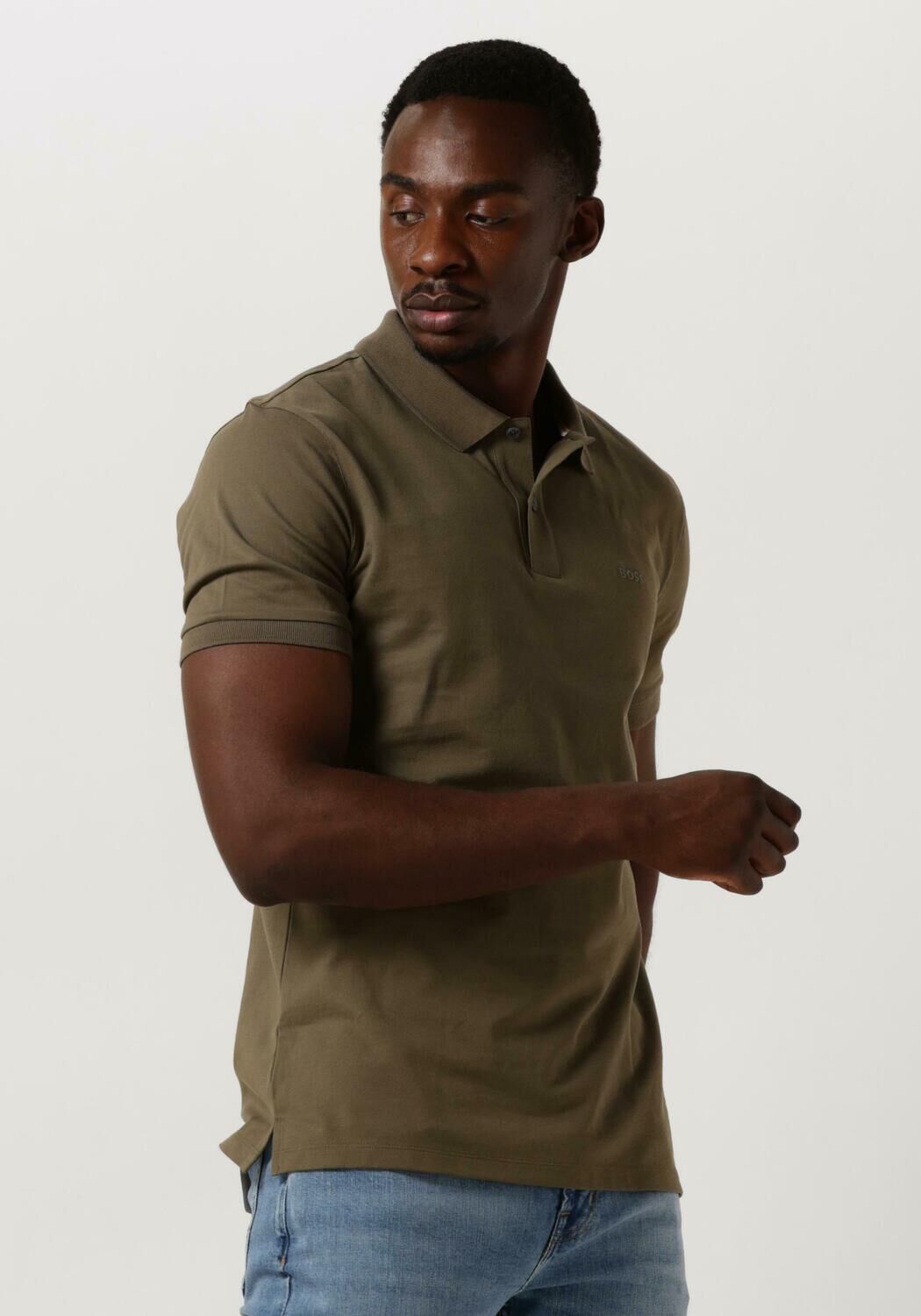 BOSS Heren Polo's & T-shirts Pallas Beige