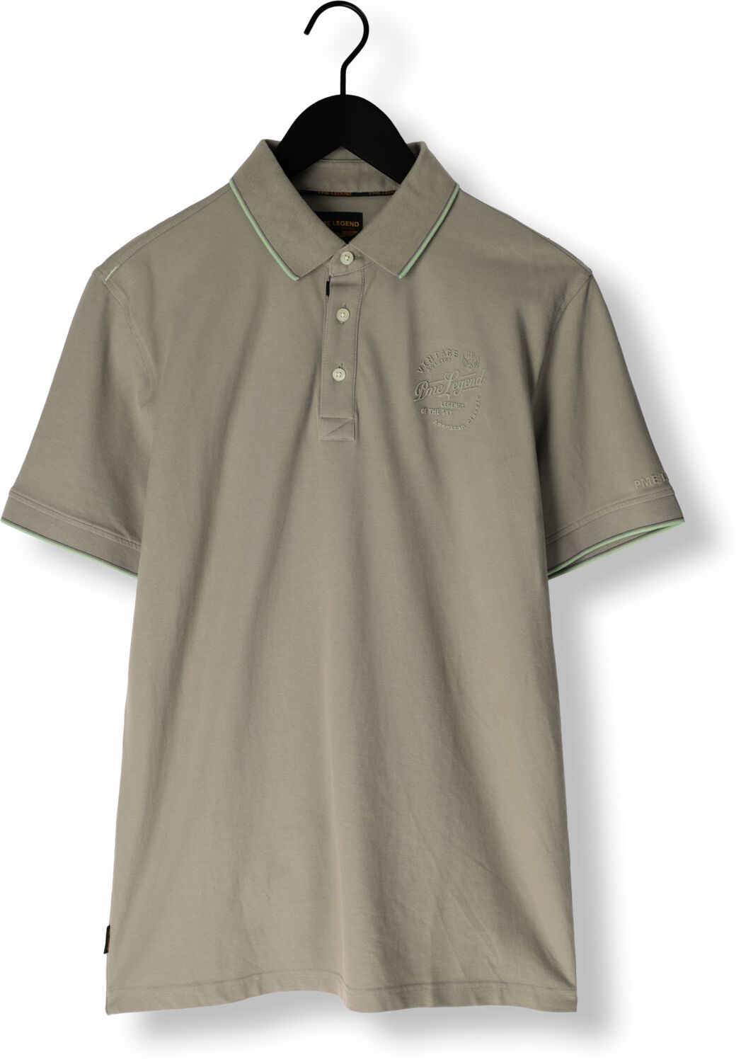 PME LEGEND Heren Polo's & T-shirts Stretch Pique Package Khaki