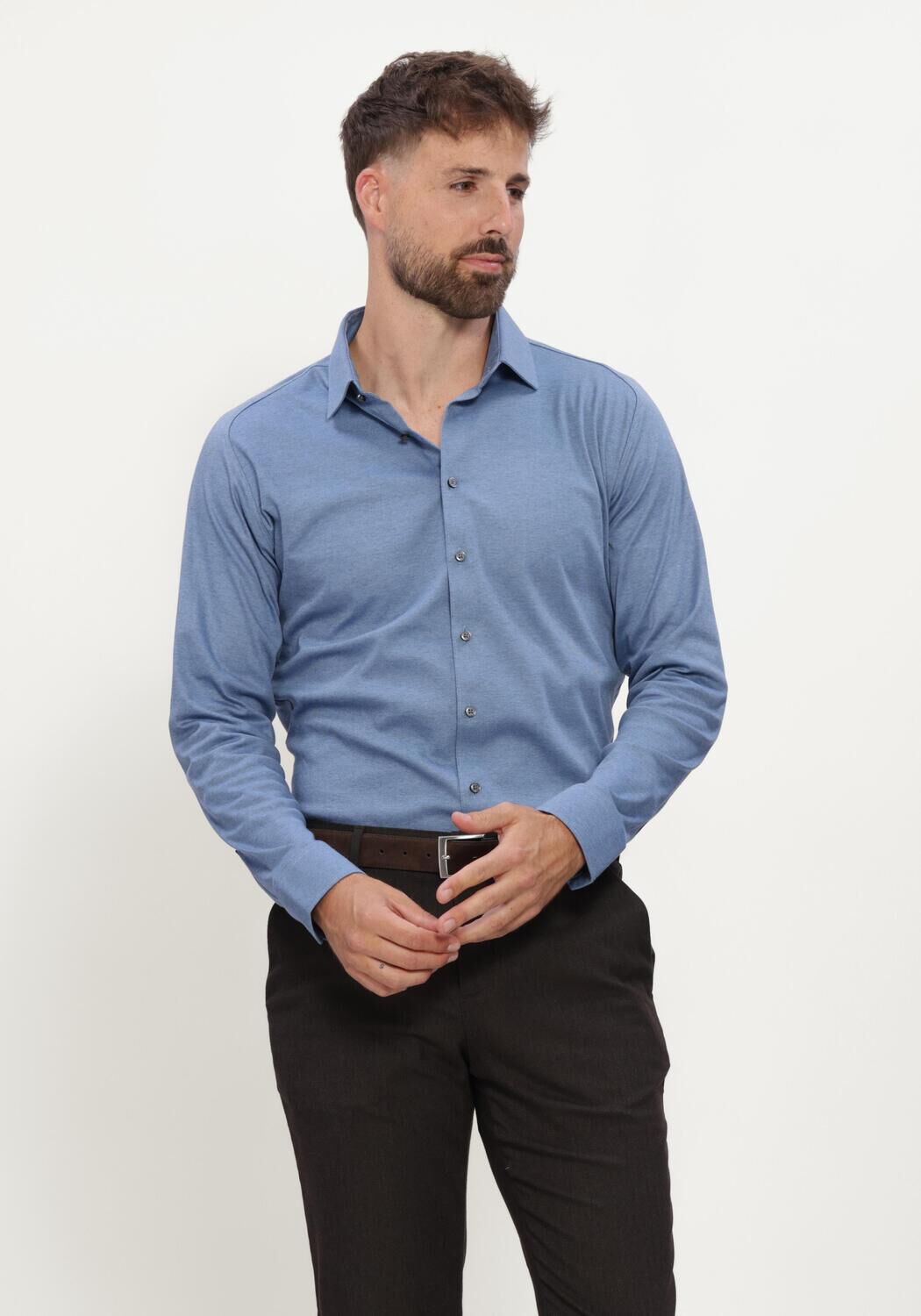 Blauwe DESOTO Casual overhemd CASUAL KENT 1/1 - large