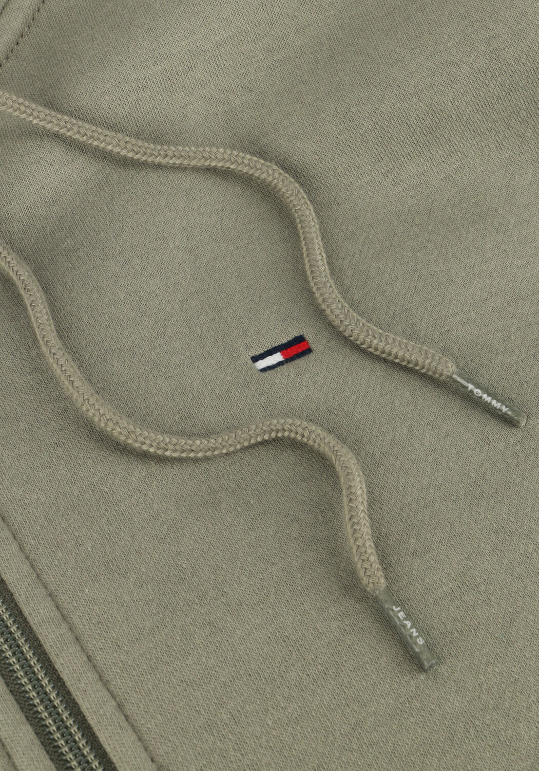 Groene TOMMY JEANS Vest TJM REG S FLAG ZIP THRU EXT - large