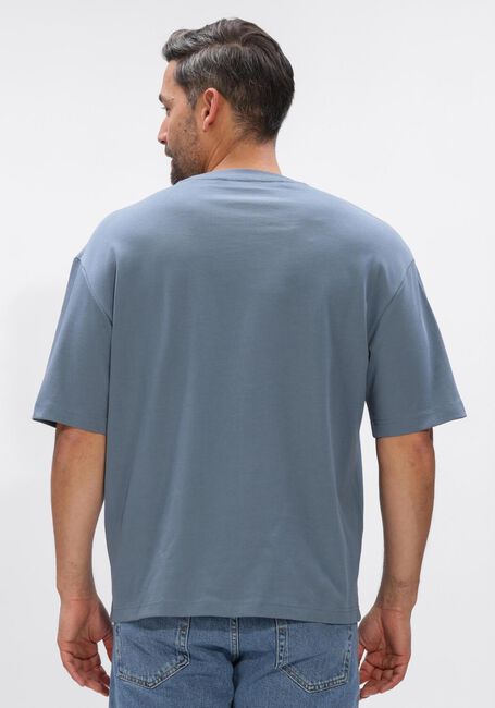 Blauwe SELECTED MEN T-shirt SLHRELAXASPEN 2-PLY SS O-NECK NOOS - large