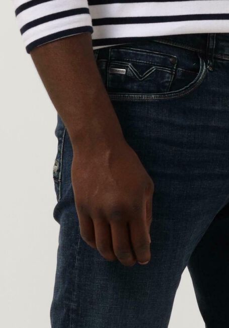 Blauwe VANGUARD Slim fit jeans V12 RIDER - large