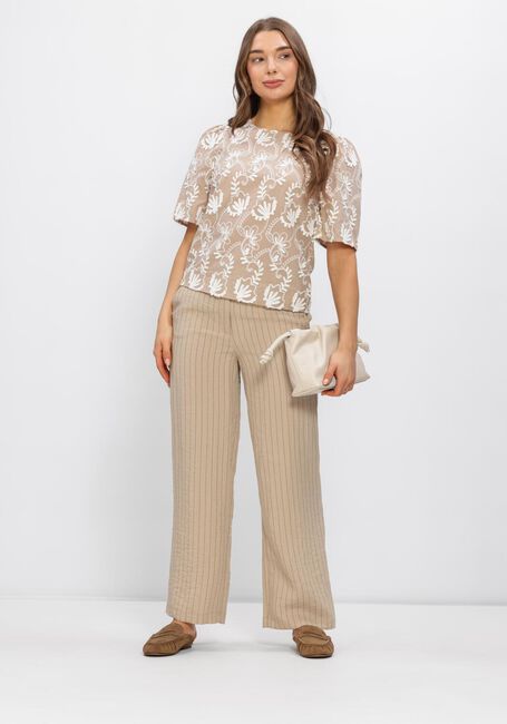 Beige OBJECT Top OBJMYA 2/4 RE TOP - large