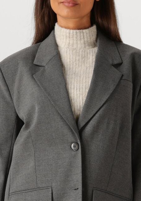 Donkergrijze GESTUZ Blazer GZPAULA MELANGE OZ BLAZER - large