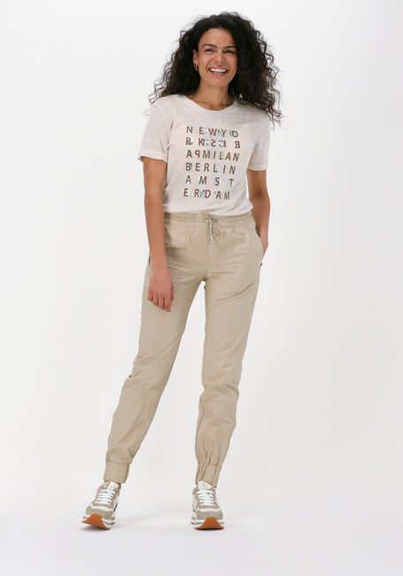 Zand LEVETE ROOM Joggingbroek MARILYN 6 PANTS - large