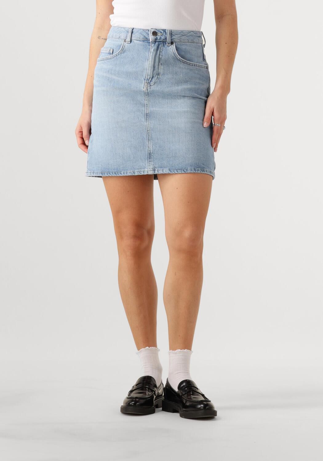 OBJECT Dames Rokken Objellen Hw Short Denim Skirt Div Lichtblauw