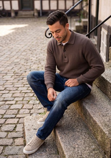 Bruine BUTCHER OF BLUE Polo GALWAY POLO LS - large