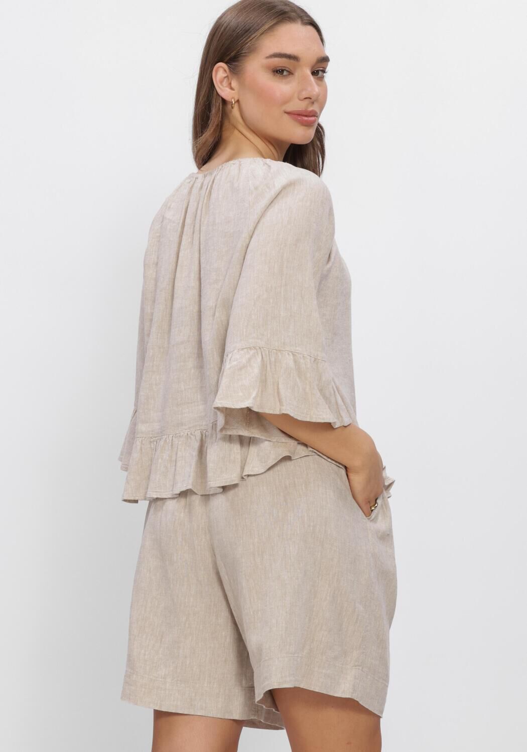 Zand MSCH COPENHAGEN Blouses MSCHVIANA GINIA 2/4 TOP - large