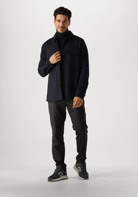 Blauwe PROFUOMO Overshirt OVERSHIRT KNITTED - large
