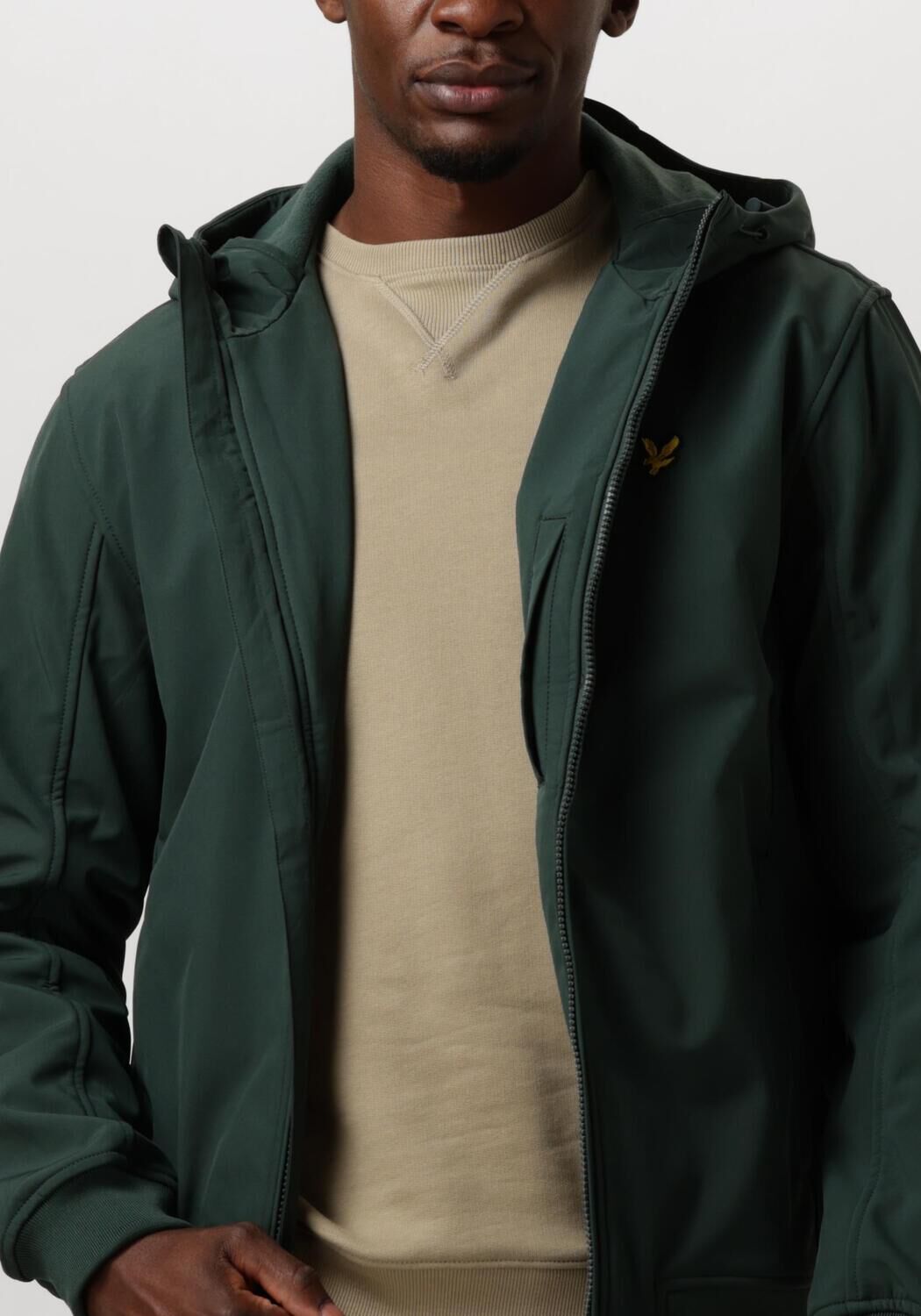 LYLE & SCOTT Heren Jassen Fleece Back Softshell Jacket Blauw