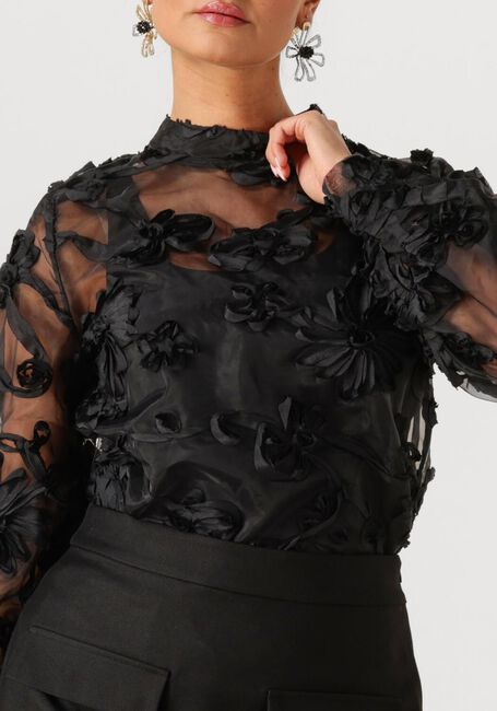 Zwarte AAIKO Blouses LUCIA FLOWER PES 502 - large