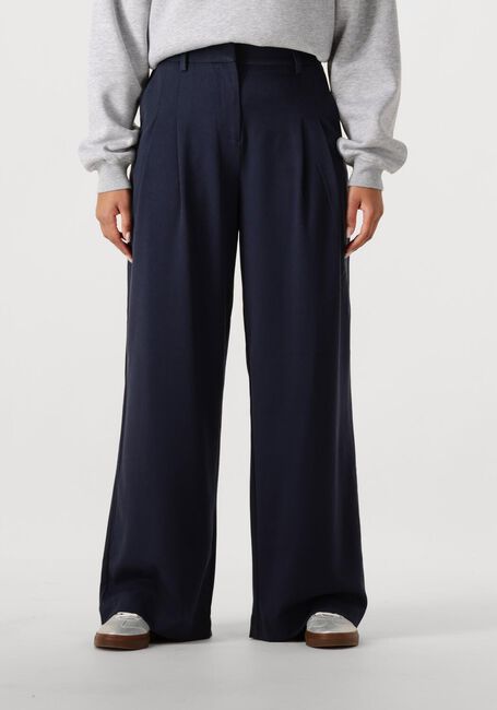 Donkerblauwe MSCH COPENHAGEN Pantalon MSCHHENRIKA HW PANTS - large