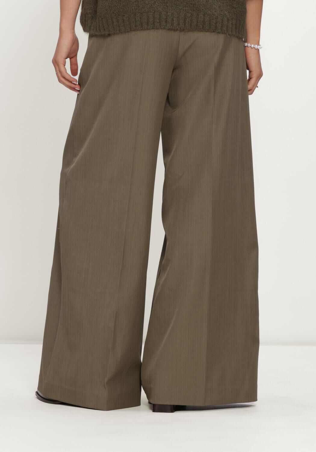 Khaki NOTRE-V Wijde broek NV-IRINA - large